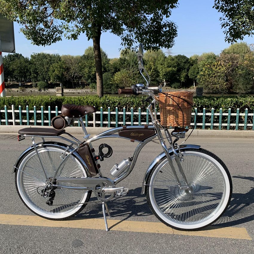 Super Chrome Retro Cruiser Bike Vintage Bicycle